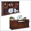 Kathy Ireland Home by Martin Furniture Huntington Oxford Credenza and Glass Door Hutch Set... by Kathy Ireland