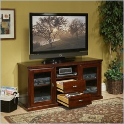 Kathy Ireland Home by Martin Furniture Huntington Club Wood Plasma TV Stand in Cherry Finish