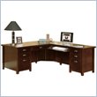 ADD TO YOUR SET: Kathy Ireland Home by Martin Furniture Tribeca Loft Cherry Right Hand Facing Keyboard Return