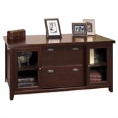 Kathy Ireland Home by Martin Furniture Tribeca Loft Cherry Storage Credenza with Sliding Doors