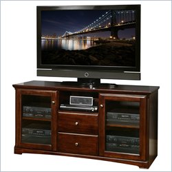Kathy Ireland Home by Martin Furniture Park View Wood Plasma TV Stand in Cinnamon