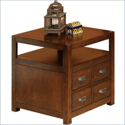 Kathy Ireland Home by Martin Furniture Vallarta End Table with Drawer and Shelf