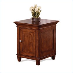 Kathy Ireland Home by Martin Bradley Solid-Wood Side Table in Cherry