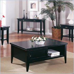 Kathy Ireland Home by Martin Furniture Tribeca Loft Black Coffee Table Set