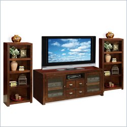 Kathy Ireland Home by Martin Furniture Vallarta Full Sized Flat Panel/Plasma/LCD Entertainment Center in Cherry Finish