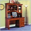 Kathy Ireland Home by Martin Furniture Charlotte Single Pedestal Computer Desk with Hutch by Kathy Ireland