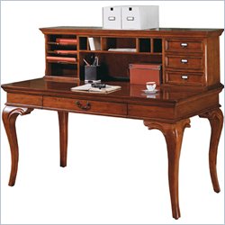 Kathy Ireland Home by Martin Furniture Charlotte Wood Writing Desk with Hutch in Medium... by Kathy Ireland