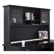 ADD TO YOUR SET: Kathy Ireland Home by Martin Furniture Tribeca Loft Black Hutch with Sliding Glass Doors