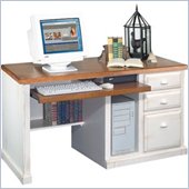 Kathy Ireland Home by Martin Furniture Southampton Deluxe Wood Computer Desk in Maple