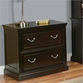 Kathy Ireland By Martin Fulton Office 2 Drawer Lateral Wood File in Rich Espresso