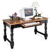 Kathy Ireland By Martin Southampton Office Writing Table in Distressed Onyx