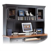 Kathy Ireland By Martin Southampton Office Deluxe Hutch in Distressed Onyx