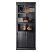 Kathy Ireland By Martin Southampton Office Lower Door Bookcase in Distressed Onyx