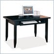 ADD TO YOUR SET: Kathy Ireland Home by Martin Furniture Tribeca Loft Wood Table Desk With Keyboard Pullout in Black 