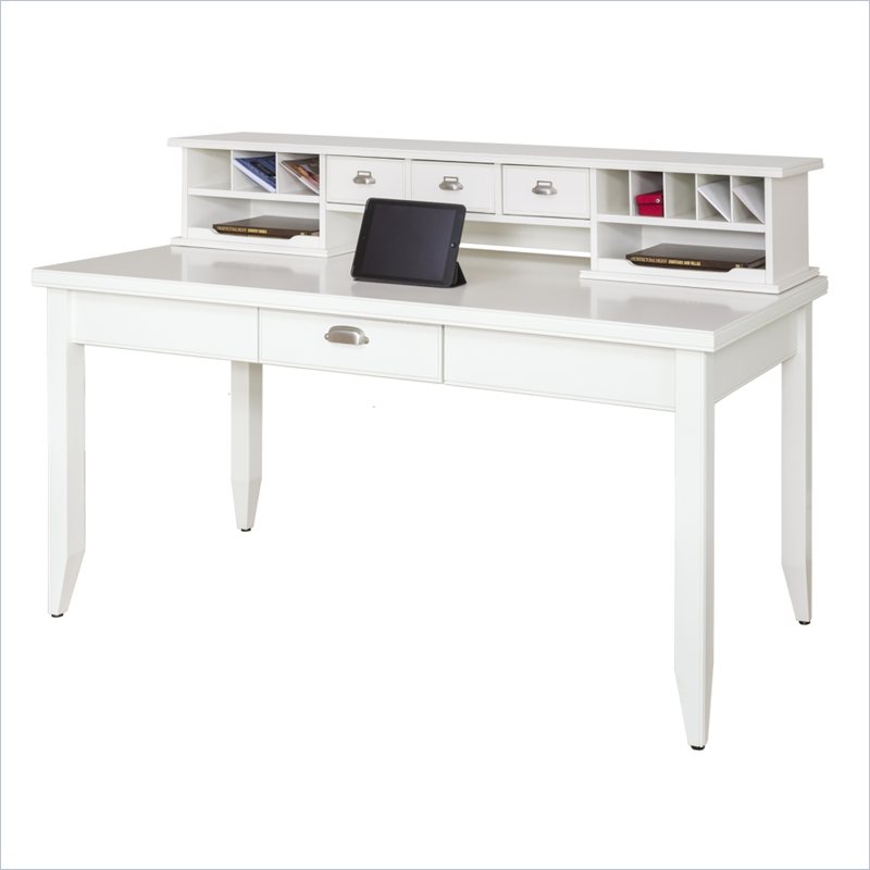 Kathy Ireland Home by Martin Furniture Tribeca Loft Wood Writing Table in White