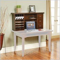 Kathy Ireland Home by Martin Furniture Tribeca Loft Cherry Desk Hutch