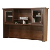 Kathy Ireland Home by Martin Furniture Tribeca Loft Cherry Hutch With Sliding Doors