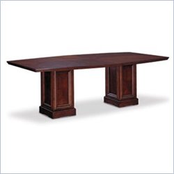 Kathy Ireland Home by Martin Furniture Mount View Boat Shaped 8' Conference Table in Cherry Cobblestone
