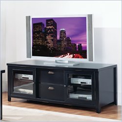Kathy Ireland Home by Martin Furniture Tribeca Loft 65" Black Wood Plasma TV Stand