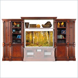 Kathy Ireland Home by Martin Furniture Mount View Wide Wall Flat Panel/Plasma/LCD TV Entertainment Center in Cherry Finish