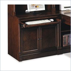 Kathy Ireland Home by Martin Furniture Mount View 2 Drawer Lateral Wood Computer Base in Cherry Cobblestone