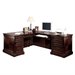 Kathy Ireland Home by Martin Mount View Executive RHF L-Shaped Desk in Cherry Cobblestone