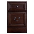 ADD TO YOUR SET: Kathy Ireland Home by Martin Furniture Mount View 2 Drawer Mobile Wood File Cabinet in Cherry Cobblestone