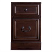 Kathy Ireland Home by Martin Furniture Mount View 2 Drawer Mobile Wood File Cabinet in Cherry Cobblestone