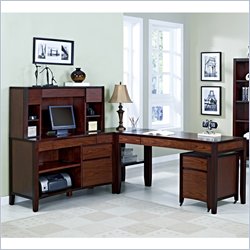 Kathy Ireland By Martin Furniture Weston 4 Piece Flex Office Set
