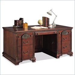 Kathy Ireland Home by Martin Furniture Nottingham Double Pedestal Wood Executive Computer... by Kathy Ireland