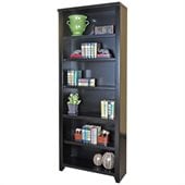Kathy Ireland Home by Martin Furniture Tribeca Loft Office 84 Bookcase in Midnight Smoke