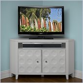 Kathy Ireland by Martin Crescent TV Stand Corner Unit in White