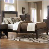 Martin Furniture Ellipse Panel Bed in Graphite Finish