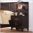 ADD TO YOUR SET: Martin Furniture Brookside Nightstand w/ Backer in Mocha Finish