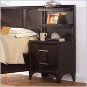 Martin Furniture Brookside Nightstand w/ Backer in Mocha Finish