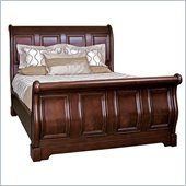 Martin Furniture Mount View Sleigh Bed in Cherry Cobblestone Finish