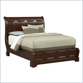 Martin Mount View Low Profile Sleigh Bed in Cherry Cobblestone