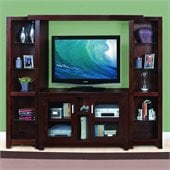 Kathy Ireland by Martin Carlton 88” Entertainment Wall Unit in Bourbon