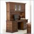 ADD TO YOUR SET: Kathy Ireland by Martin Portland Loft Credenza Desk w/ Hutch in Clove