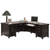 Kathy Ireland by Martin Tribeca Loft Black Right Hand Executive Desk