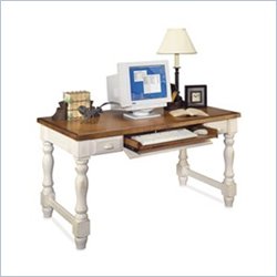 Kathy Ireland Home by Martin Furniture Southampton Wood Writing Desk in Oyster White