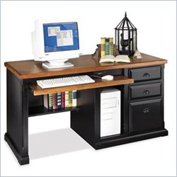 Kathy Ireland Home by Martin Furniture Southampton wood Computer Desk in Onyx Black by Kathy Ireland