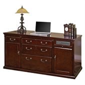 Kathy Ireland Home by Martin Furniture Huntington Club Wood Storage Credenza in Distressed Cherry