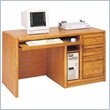 Kathy Ireland Home by Martin Furniture Contemporary Single Pedestal Computer Desk by Kathy Ireland