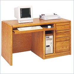 Kathy Ireland Home by Martin Furniture Contemporary Single Pedestal Wood Computer Desk in... by Kathy Ireland
