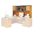 ADD TO YOUR SET: Kathy Ireland Home by Martin Furniture Contemporary Deluxe Solid Wood Hutch in Oak