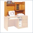 Kathy Ireland Home by Martin Furniture Contemporary Organizer Desk Hutch in Oak by Kathy Ireland
