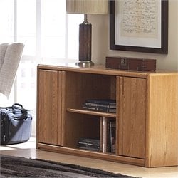 Kathy Ireland Home by Martin Furniture Contemporary Wood Storage Credenza in Oak by Kathy Ireland