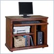 ADD TO YOUR SET: Kathy Ireland Home by Martin Furniture Huntington Oxford Wood Computer Cart in Distressed Burnish