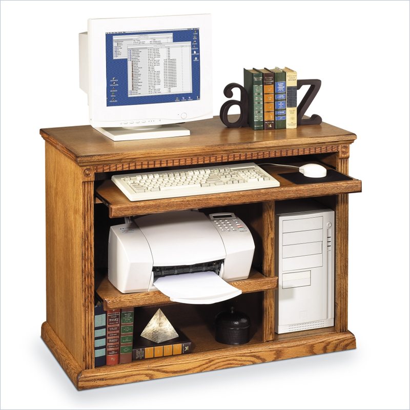 Kathy Ireland Home by Martin Huntington Oxford Wood Computer Cart in